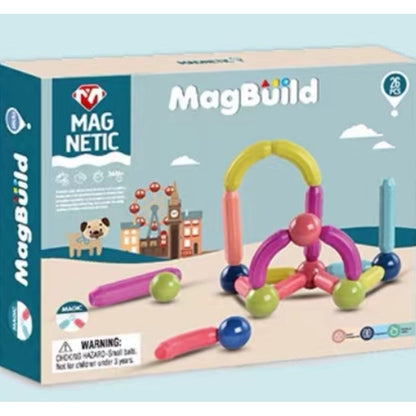 Play N Learn Magnetic Building Block Tiles | STEM Construction Toy for Kids