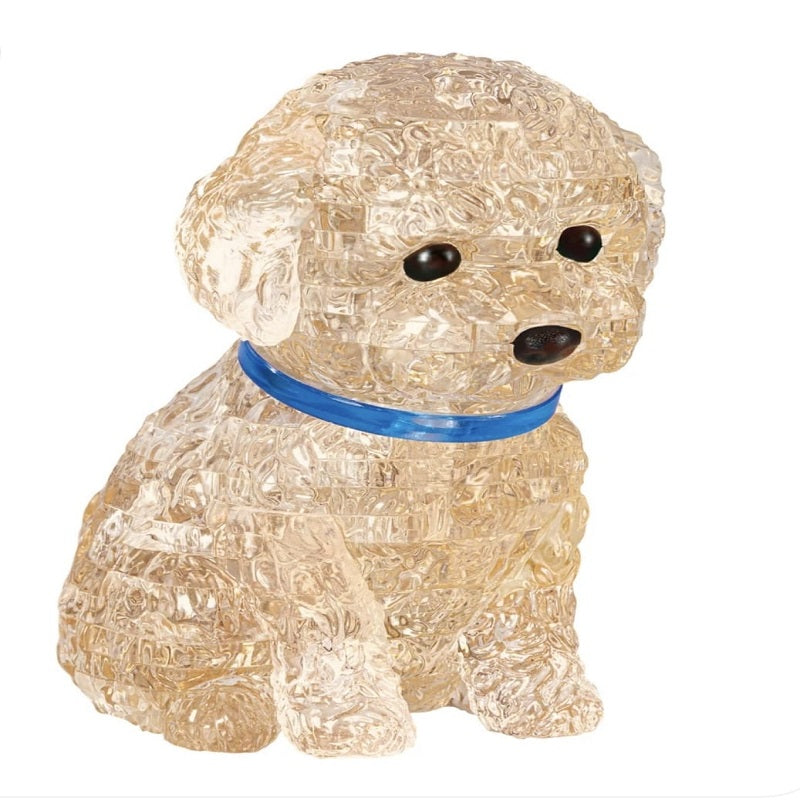 Jigsaw 3D Crystal Puzzle Apricot Toy Poodle Gift