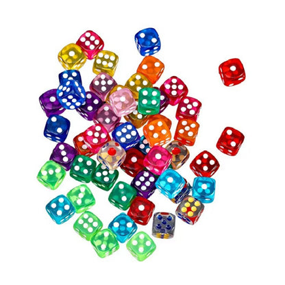 Play N Learn Coloured Dice | Games Set of 6, Random Colours