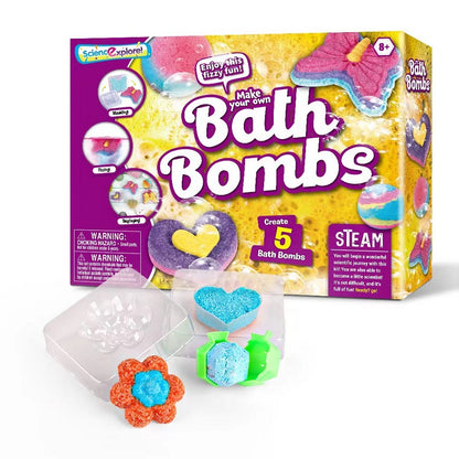 Play N Learn Science Explore Make Your Own Bath Bombs Kit | STEAM Self-Care Science Activity