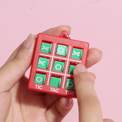 Play N Learn Brain Teaser Tic Tac Toe Keychain | Portable Party Gift (Random Colour) 1 Piece