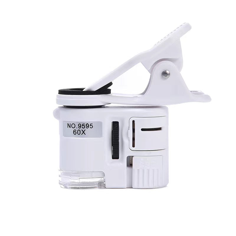 Pocket Microscope, 60X Handheld Mini Microscope with LED and Ultraviolet Light