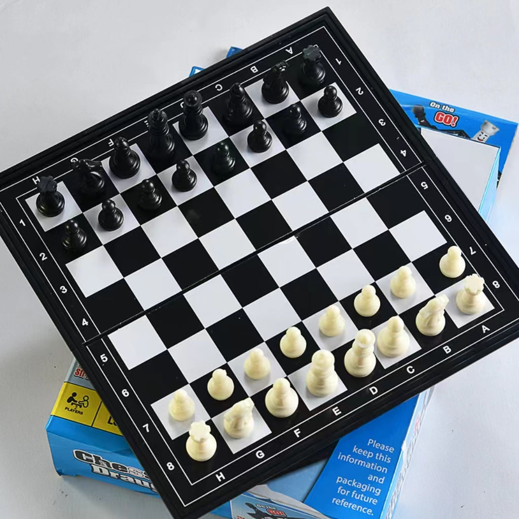 Board Game 707 Chess and Draughts Family Fun