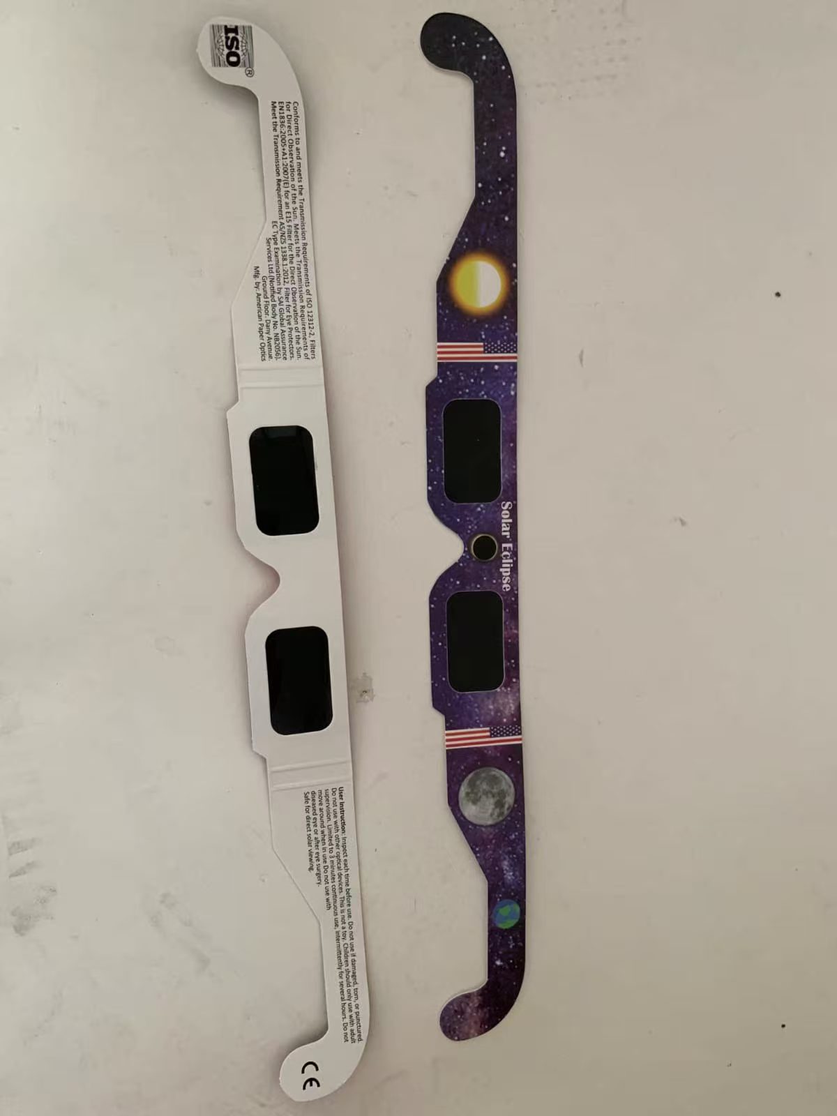 Paper Solar Eclipse Lenses