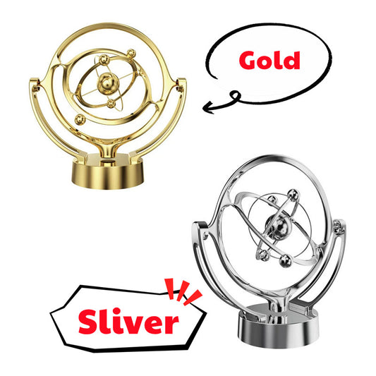 Kinetic Globe Motion Toy with Spinning Desk Decoration & Stress Relief Gift for Home or Office