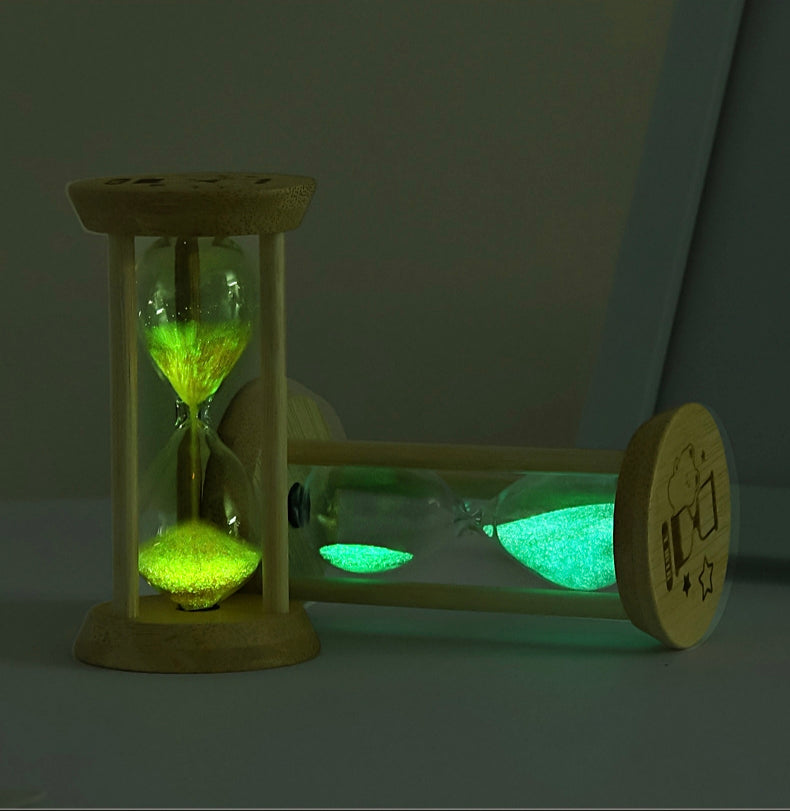 Glow in the Dark Hourglass Display Gift Random Colour