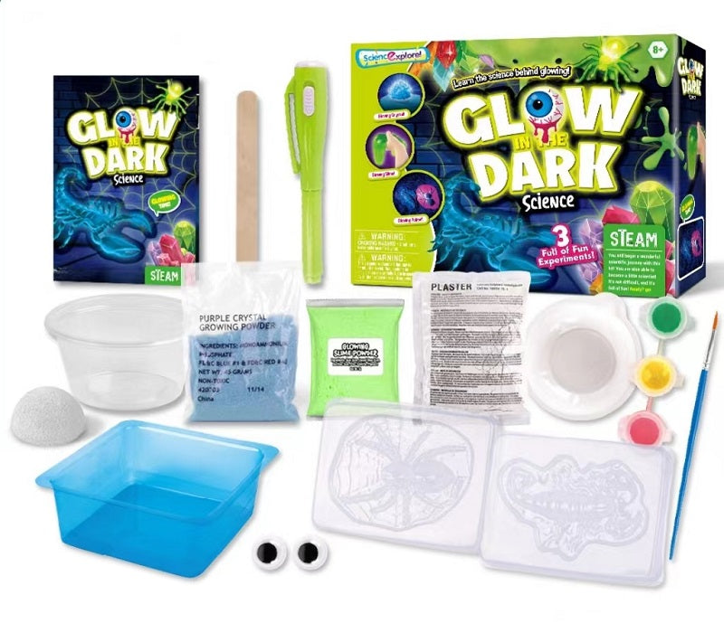 STEAM Science Explore Make Your Own Glow in the Dark Experiments