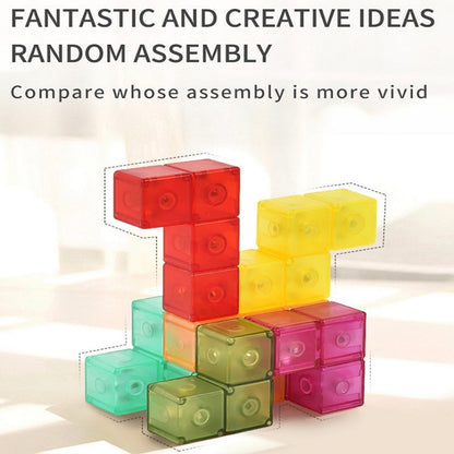 Play N Learn Magnetic 3D Tangram Cube | Spatial Reasoning Puzzle
