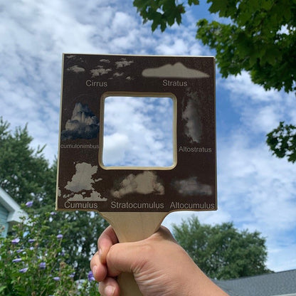 Play N Learn Wooden Leaf & Cloud Finder | Nature Identification Tool for Kids