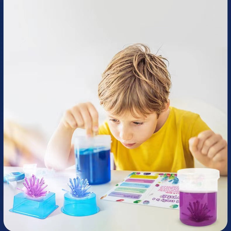 STEAM Science Explore Make Your Own Glow in the Dark Crystal Growing Gift Kit