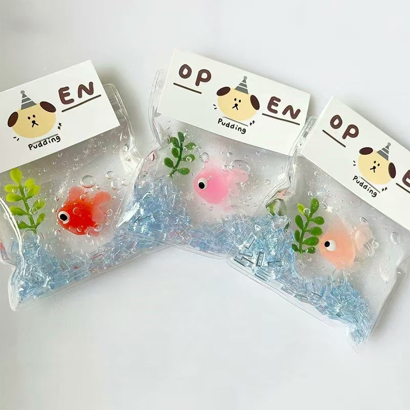 Fun Slime Squishy Fish in a Bag Party Fun Toys Random Colour 1 pack
