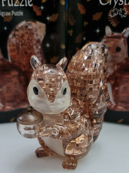 Play N Learn 3D Crystal Puzzle Squirrel | Woodland Animal Brain Teaser