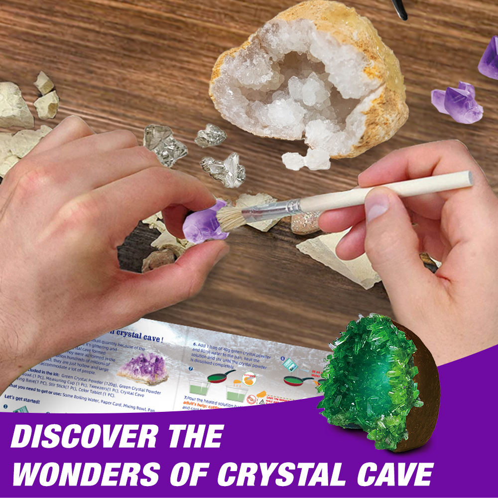 STEM Big Bang Science Crystal Cave Adventure and Explore Geology Science Kit for Kids