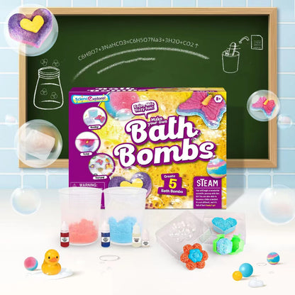 Play N Learn Science Explore Make Your Own Bath Bombs Kit | STEAM Self-Care Science Activity
