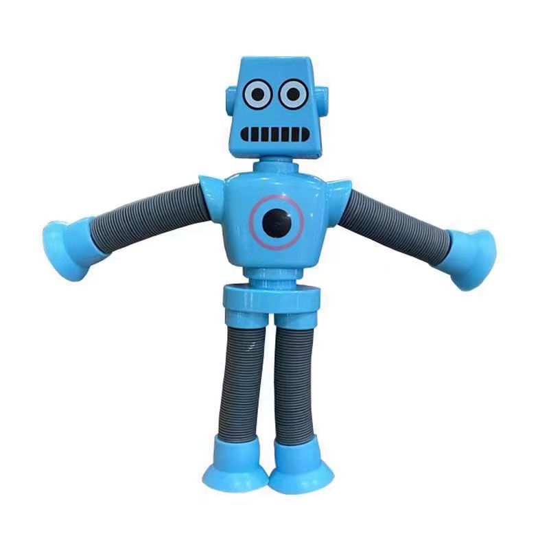 Fun Stretchable Pop Tube Robot Fidget Toy (Random Colour) 1 Piece