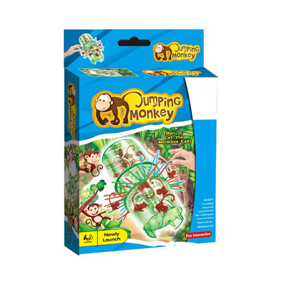 Play N Learn 707 Jumping Monkey Board Game | Family Fun Launching Game