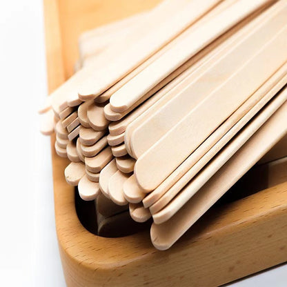 Play N Learn Wooden Ice Cream Sticks | Creative Arts & Craft (50pcs)