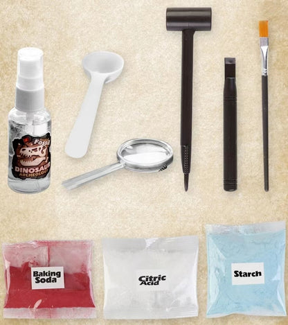Play N Learn Volcano Eruption & Dino Excavation Kit | 2-in-1 Prehistoric Science Adventure