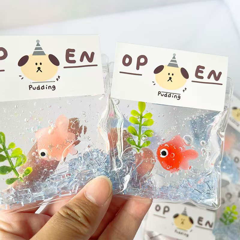 Fun Slime Squishy Fish in a Bag Party Fun Toys Random Colour 1 pack