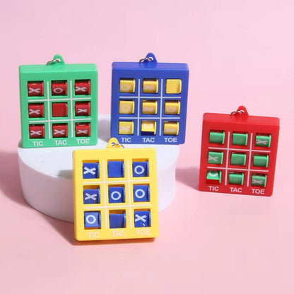 Play N Learn Brain Teaser Tic Tac Toe Keychain | Portable Party Gift (Random Colour) 1 Piece