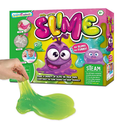 Play N Learn Make Your Own Slime Experiments Kit | STEAM Science Gift for Kids