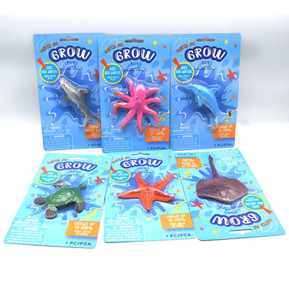 Play N Learn Huge Grow Sealife Toy | Water-Expanding Ocean Animal (Random Design)