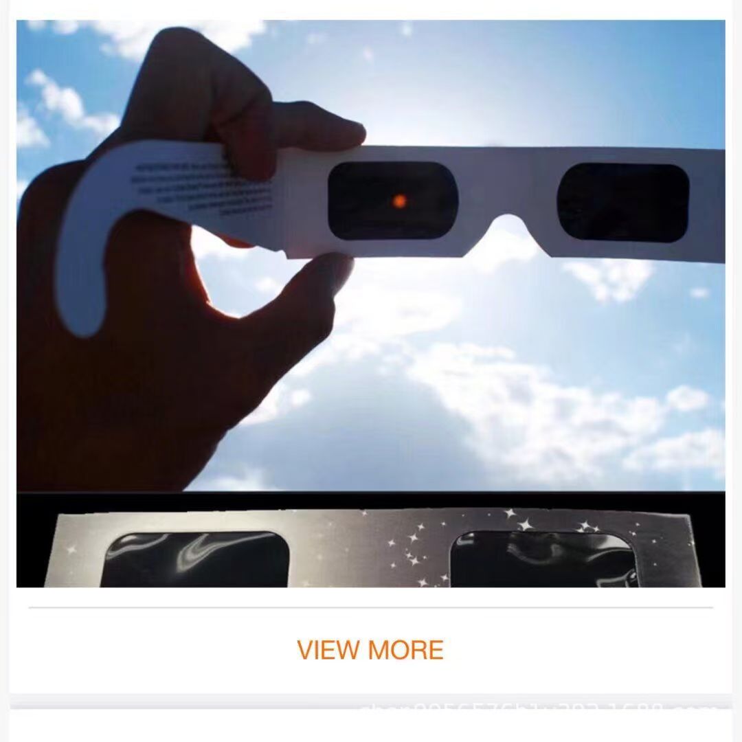 Paper Solar Eclipse Lenses