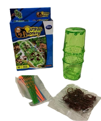 Play N Learn 707 Jumping Monkey Board Game | Family Fun Launching Game