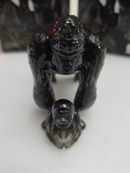 Play N Learn 3D Crystal Puzzle Gorilla & Baby Gift Set | Jigsaw Brain Teaser & Display Gift