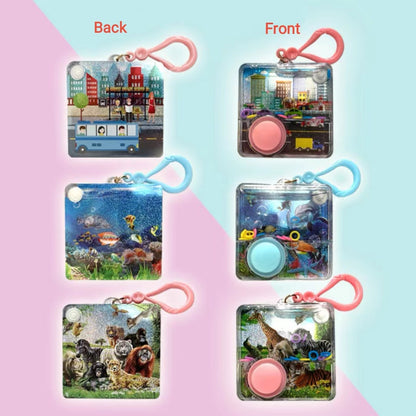 Play N Learn Fun Water Game with Keychain | Party Gift 3pcs Set (Random Designs)