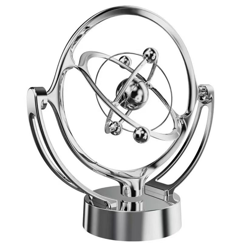 Kinetic Globe Motion Toy with Spinning Desk Decoration & Stress Relief Gift for Home or Office