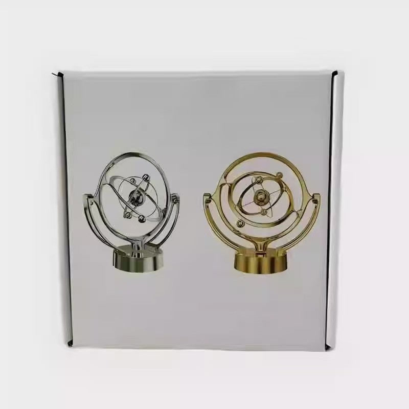 Kinetic Globe Motion Toy with Spinning Desk Decoration & Stress Relief Gift for Home or Office