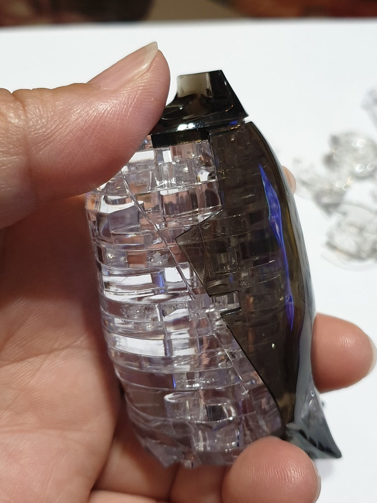 Jigsaw 3D Crystal Puzzle Play N Learn Penguin Mummy and Baby Gift Set