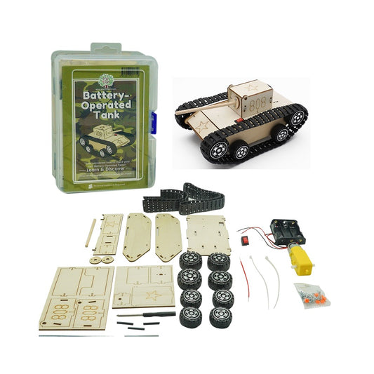 STEM Discover and Assemble Battery Operated Military Tank