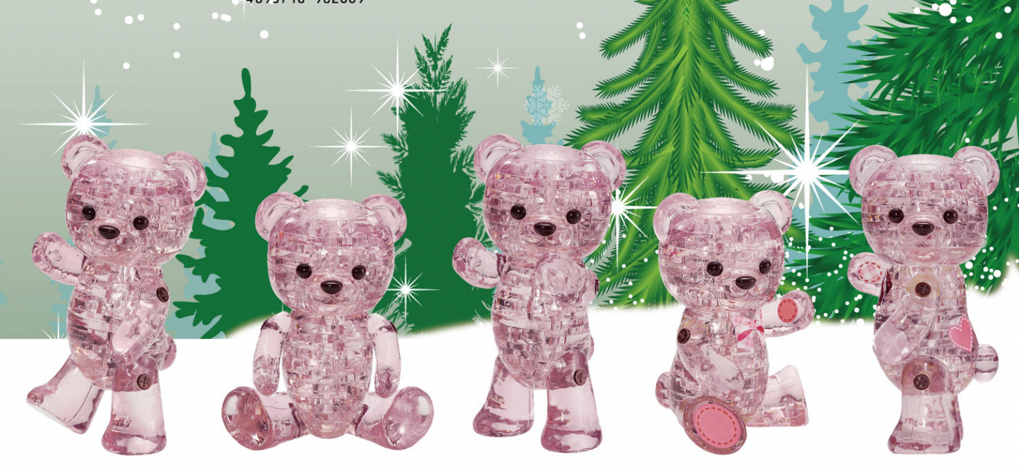 Jigsaw 3D Crystal Puzzle Jewel Bear Lily