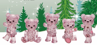 Play N Learn 3D Crystal Jewel Bear Lily | Jigsaw Puzzle Building & Spatial Skills