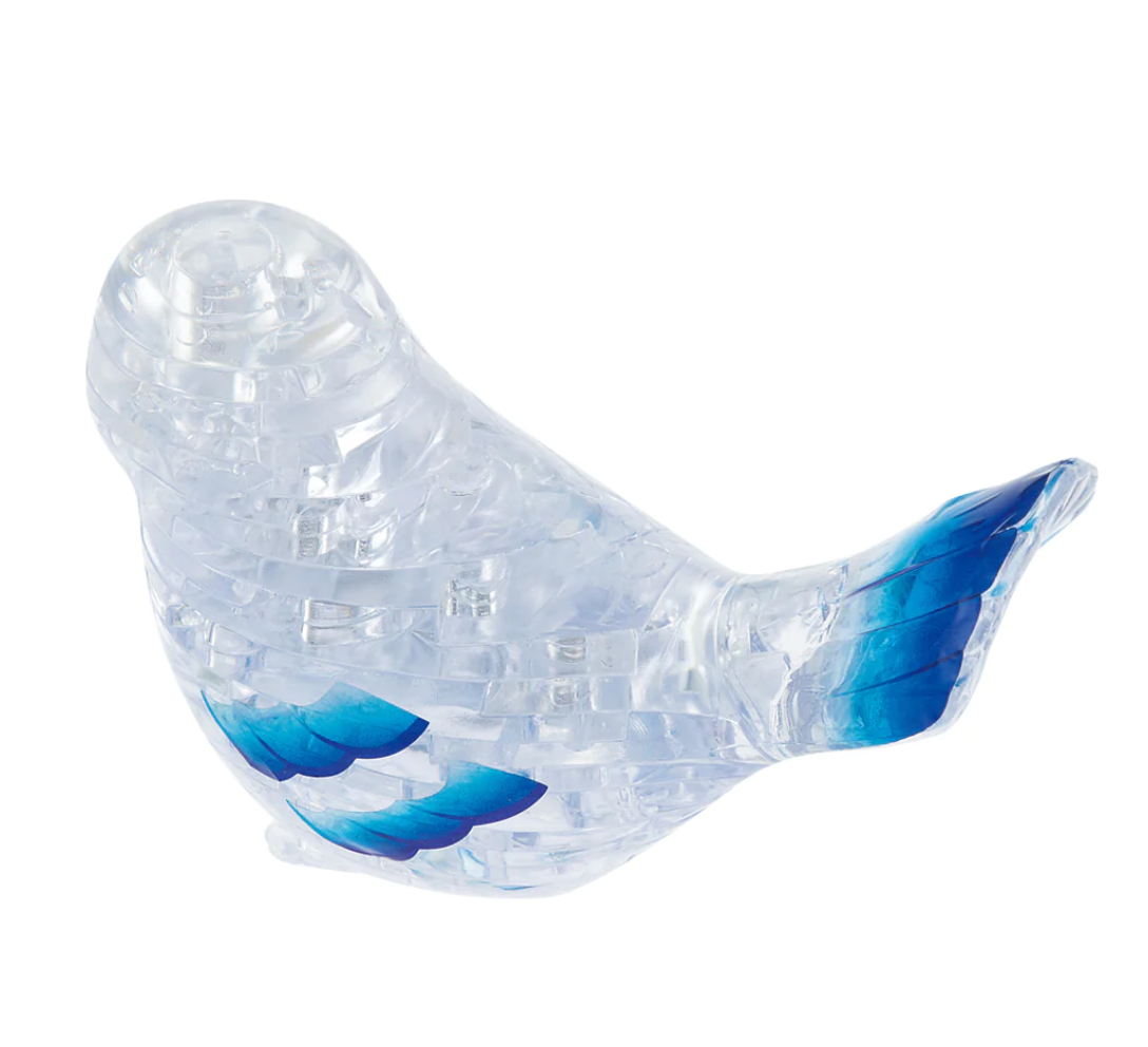 Jigsaw Play and Learn 3D Crystal Puzzle Clear Bird
