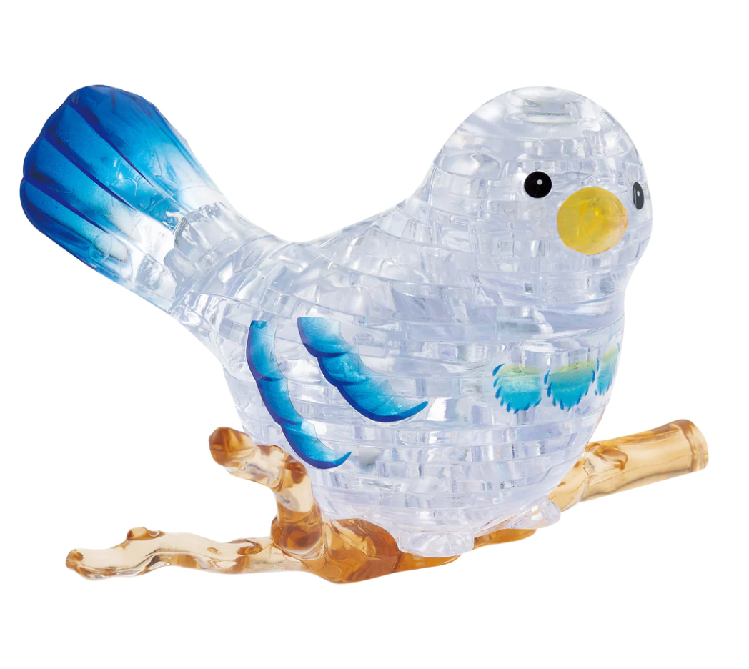 Jigsaw Play and Learn 3D Crystal Puzzle Clear Bird