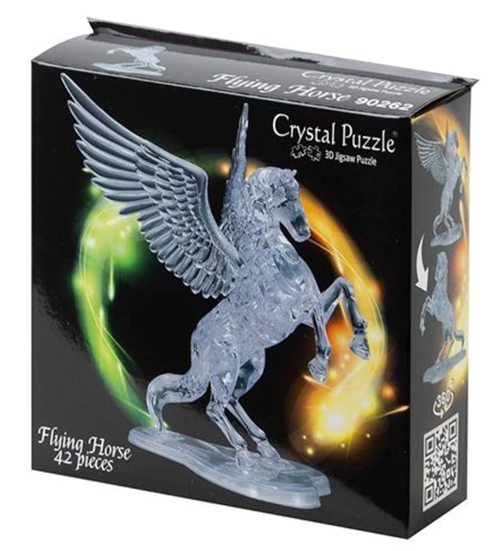 Jigsaw Puzzle 3D Crystal Flying Horse Clear/ Purple