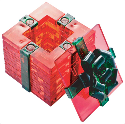 Play N Learn 3D Crystal Christmas Gift Box | Festive Puzzle Building & Spatial Skills