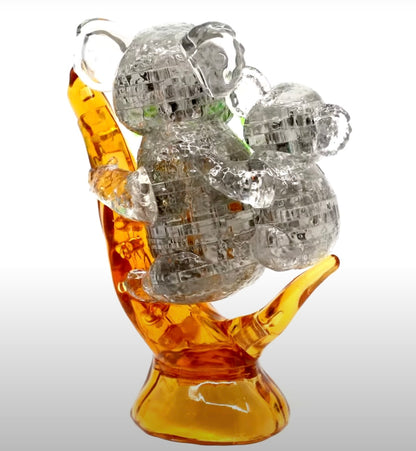 Play N Learn 3D Crystal Puzzle Koala & Baby Gift Set | STEM Jigsaw Brain Teaser