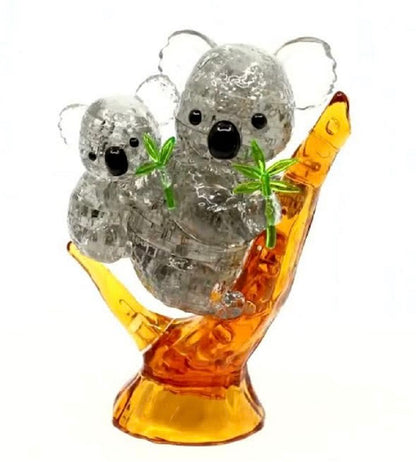 Play N Learn 3D Crystal Puzzle Koala & Baby Gift Set | STEM Jigsaw Brain Teaser