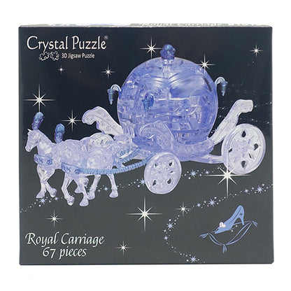 Play N Learn 3D Crystal Royal Carriage Blue | Jigsaw Puzzle Building & Spatial Skills