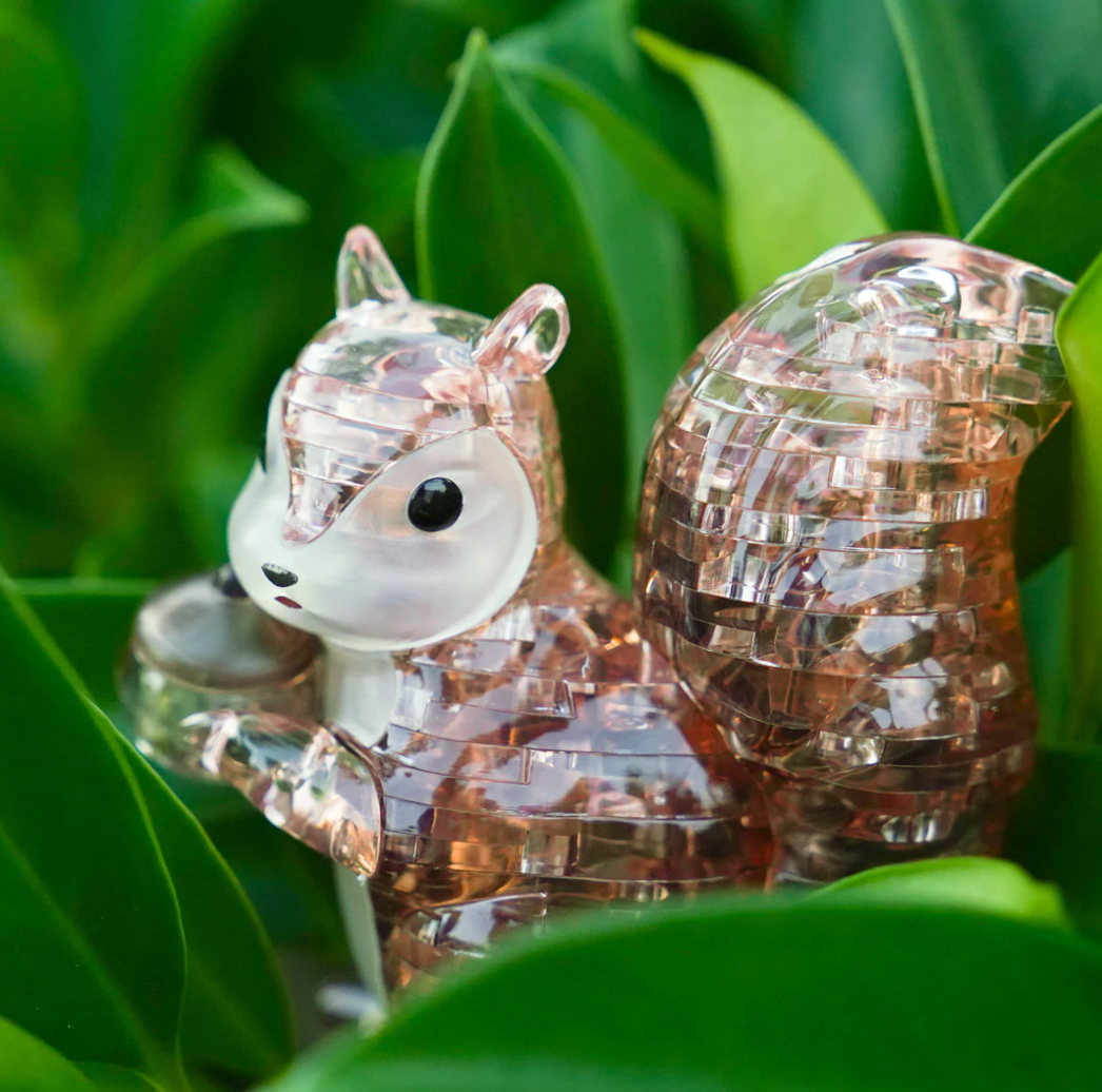 Jigsaw Play and Learn 3D Crystal Puzzle Squirrel