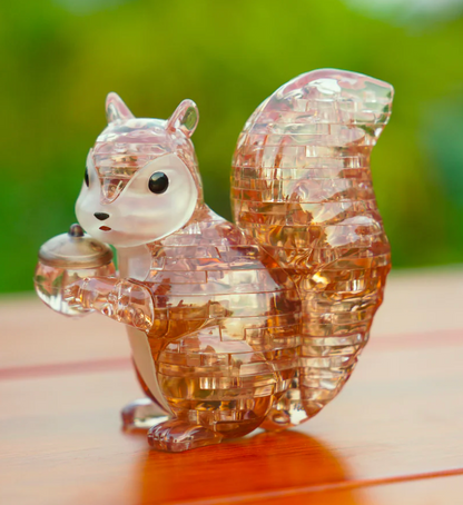 Play N Learn 3D Crystal Puzzle Squirrel | Woodland Animal Brain Teaser