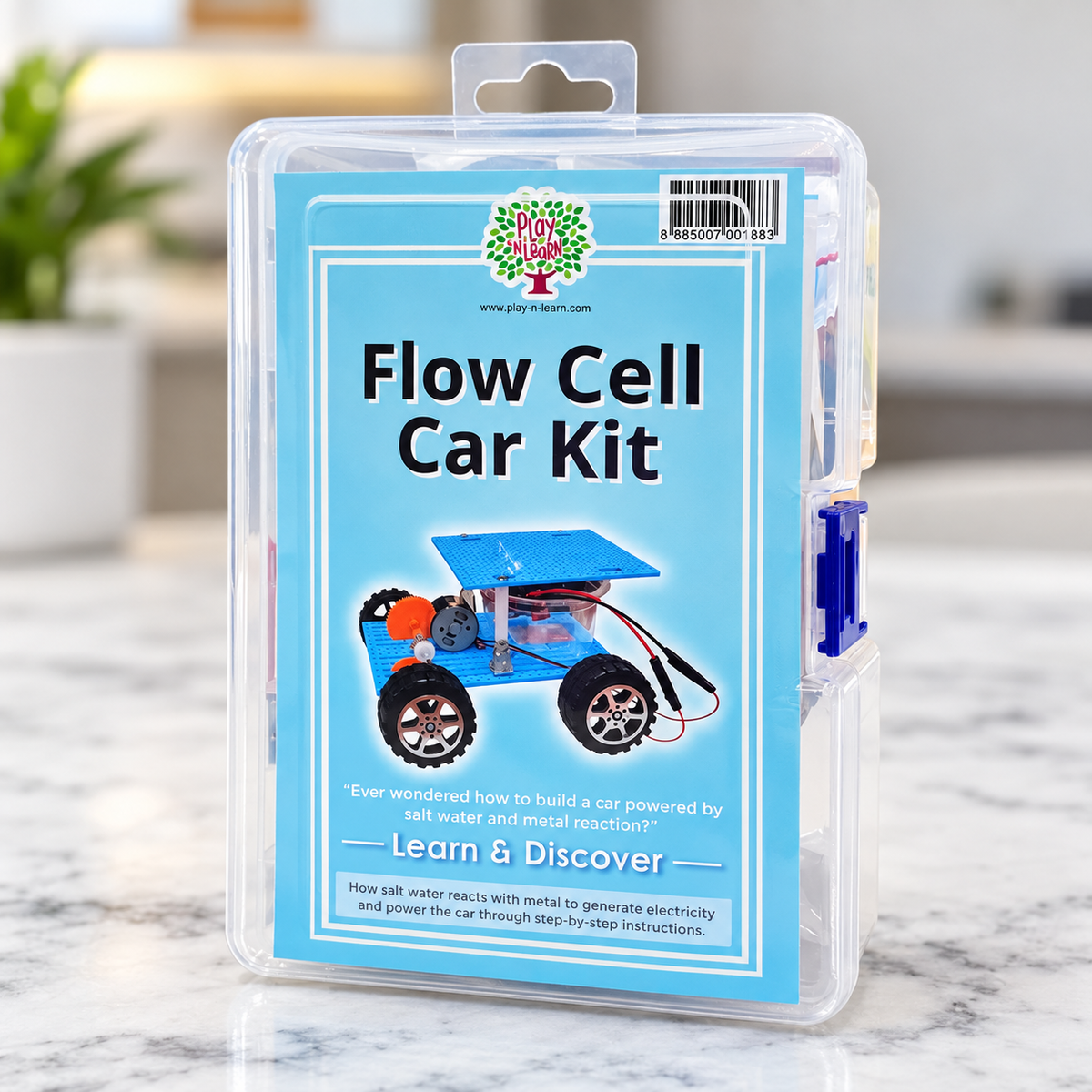 Play N Learn Flow Cell Car Kit | Salt Water Powered STEM Science Kit