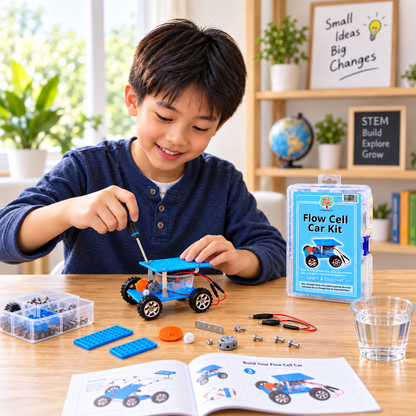 Play N Learn Flow Cell Car Kit | Salt Water Powered STEM Science Kit