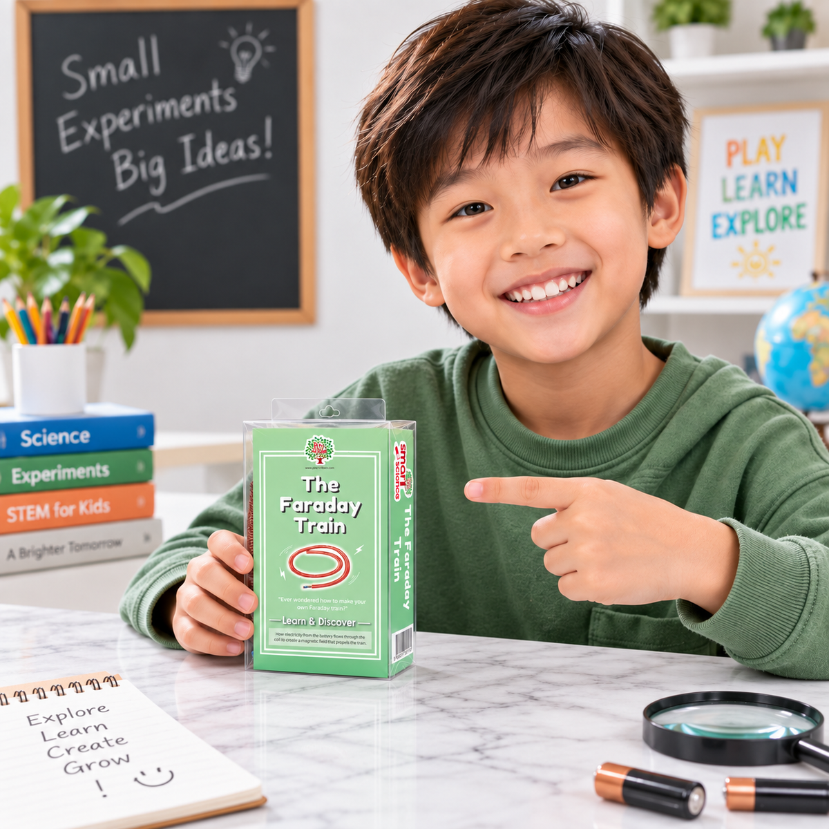 Play N Learn The Faraday Train | Electricity & Magnetism STEM Science Kit