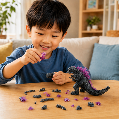 Play N Learn 3D Crystal Puzzle Godzilla | STEM Jigsaw Brain Teaser