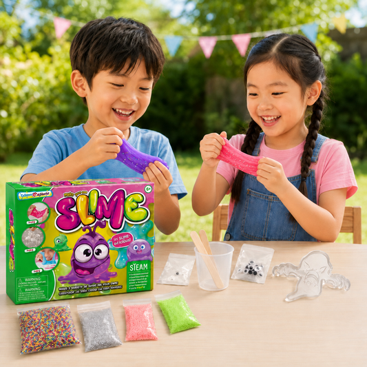 Play N Learn Make Your Own Slime Experiments Kit | STEAM Science Gift for Kids